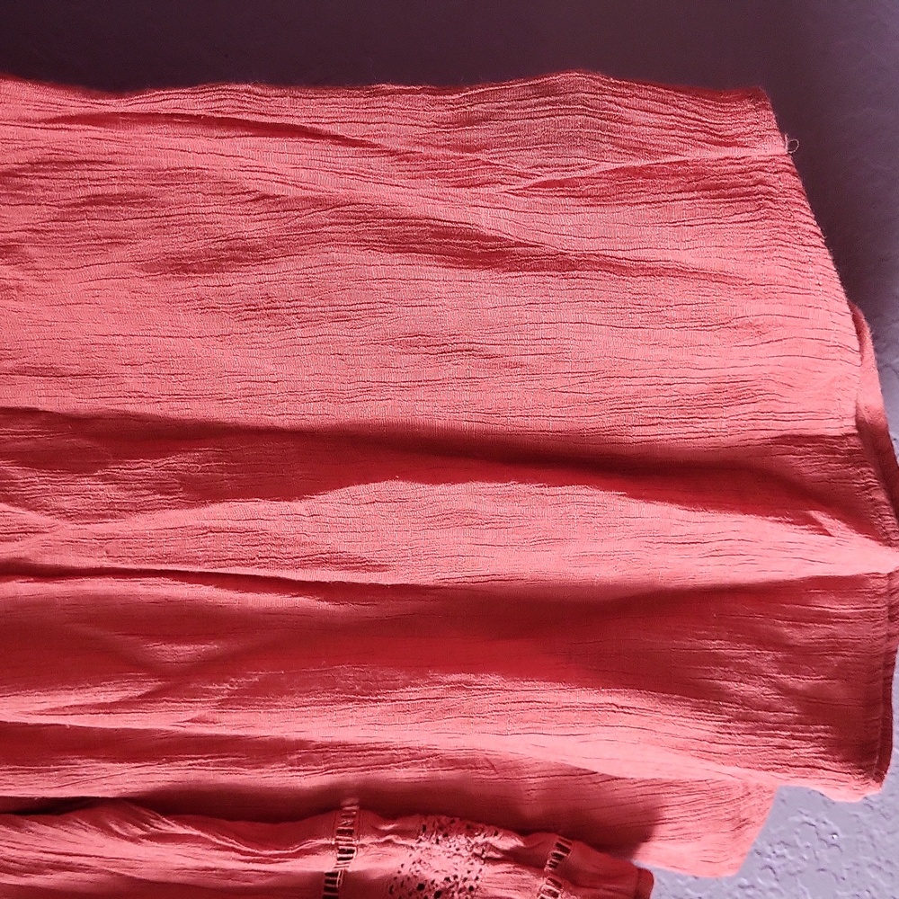 Bwear Terracotta Blouse with Embroidered Sleeves - Picture 10 of 12